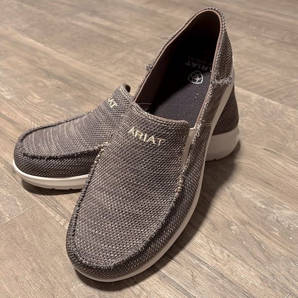 Ariat Hilo 360 Heather Brown,textile upper,moisture-wicking lined,slip on loafer - Picture 1 of 12